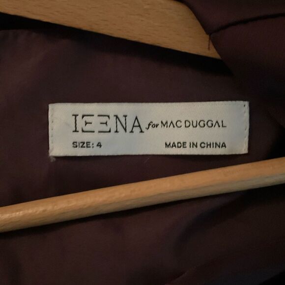 Mac Duggal 2647 Womens Plum Front Twist Puff Sleeve Jumpsuit Pants - Picture 12 of 12